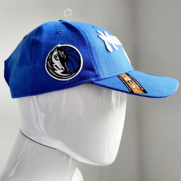 NWT DALLAS MAVERICKS 9Forty Embroidered Draft Series Snapback‎ Hat Royal Blue - Picture 5 of 9